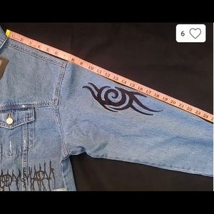 DOLLS KILL denim jacket witch stitching ISO